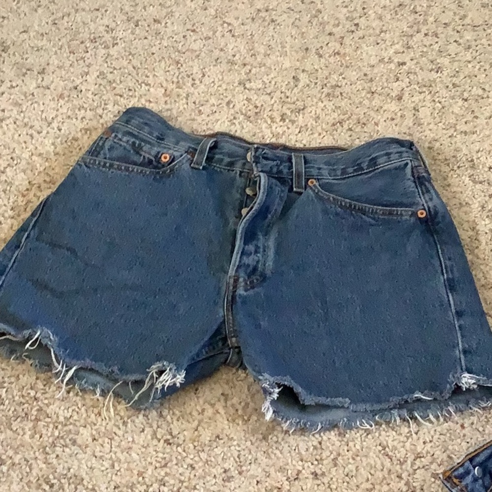 Woman’s Levi shorts.